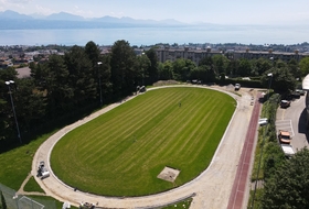 Piste d'athlétisme d'échauffement de la Pontaise