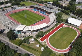 Piste d'athlétisme d'échauffement de la Pontaise