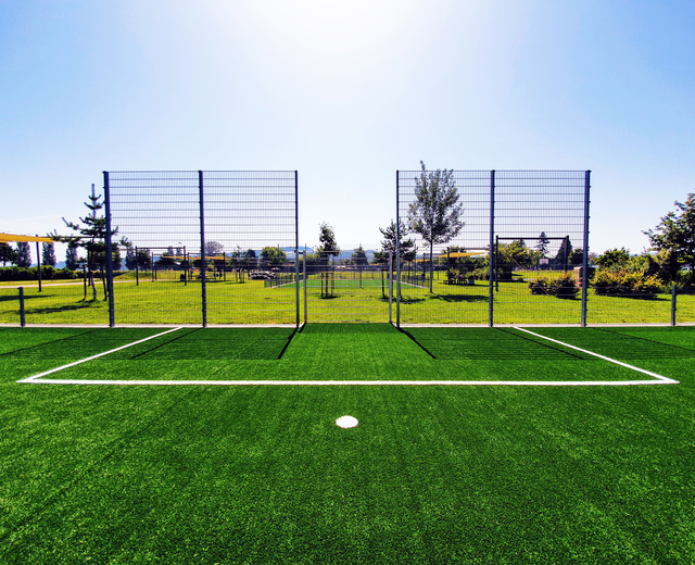 Terrain de football, parc des Rives Yverdon-les-Bains Terrain de football, parc des Rives Yverdon-les-Bains