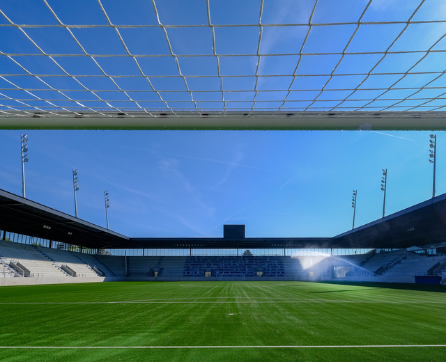 Lausanne stade de la Tuillière but de football