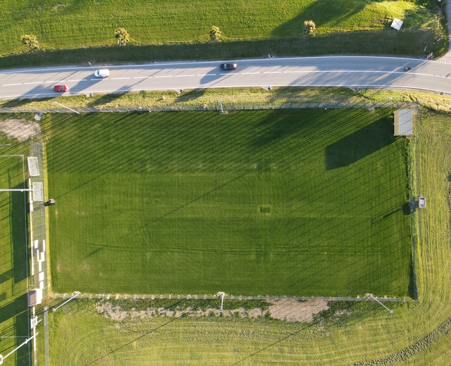 Terrain de football naturel