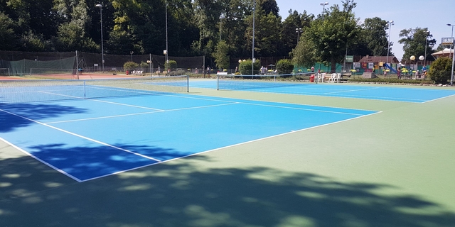 Kit de Résine pour Courts de Tennis avec Peinture Sportive Couleur