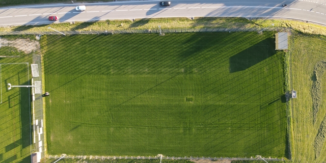 Terrain de football naturel